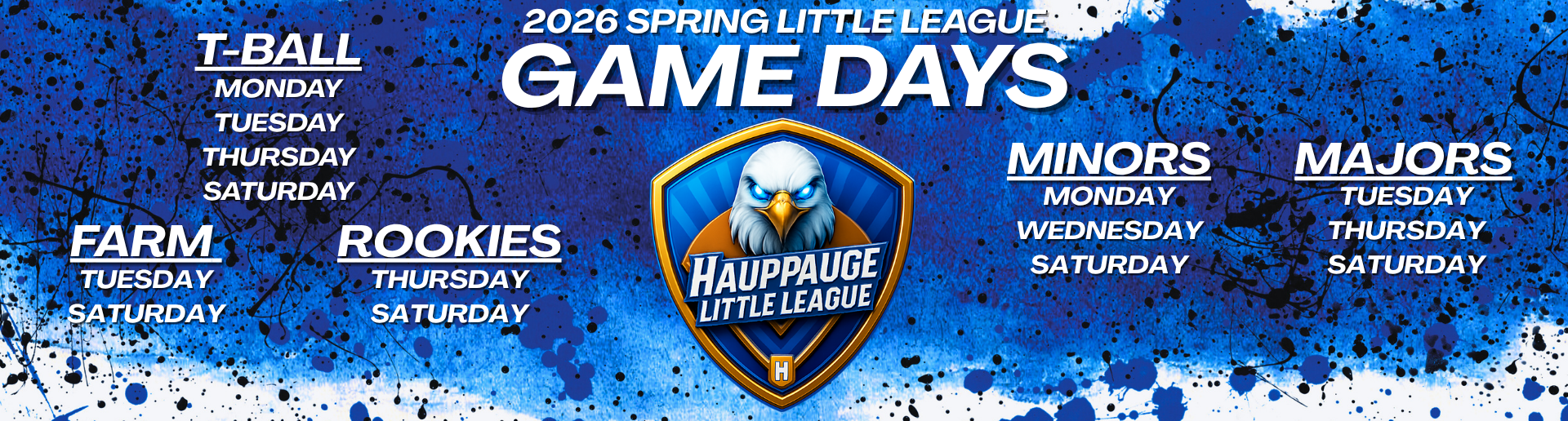 SPRING LITTLE LEAGUE GAME DAYS